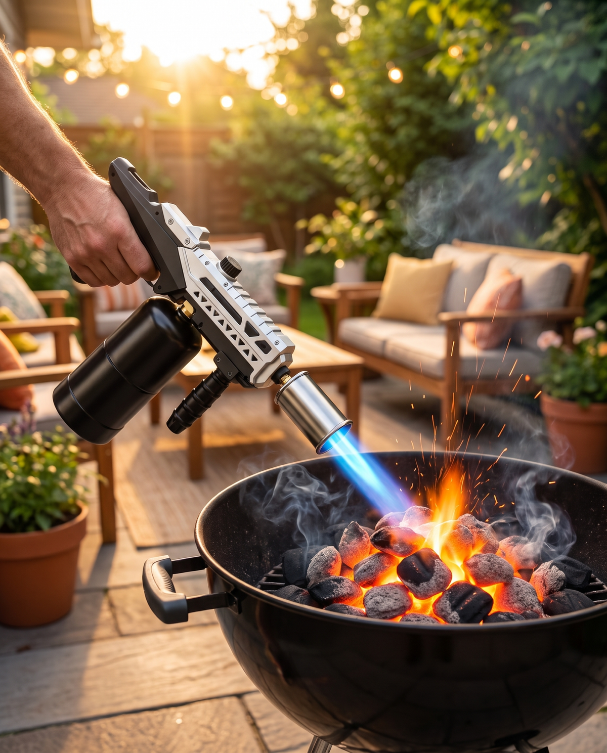 FlameCamp Pro — 1,800°F Propane Torch Gun